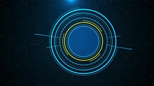 Futuristisches HUD-Element-Hologramm Futuristisches und technologisches Konzept Hologramm Scifi-Technologie