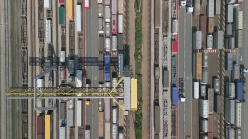 Container Terminal Top View