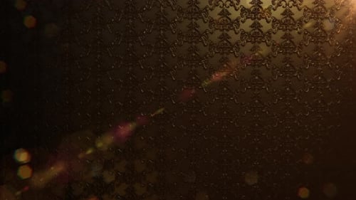 Барочные свитки, золотой бесшовный орнамент 01 4K