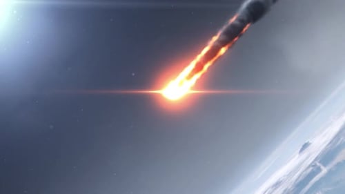 Fast blazing Asteroid or missile entering Earth atmosphere