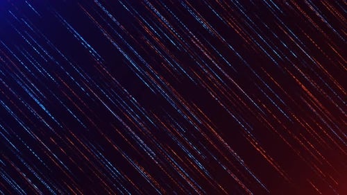 Dynamic Glowing Blue Orange Digital Lines Motion Background