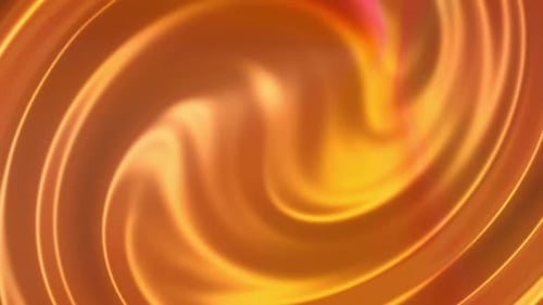 Abstract Fluid Swirling Golden Light Background Loop