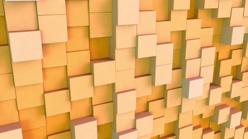 Hintergrund mit Würfelgittermuster Orange