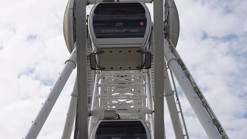 Large Ferris Wheel in Amusement Park