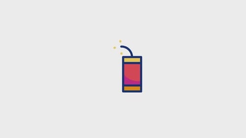 Animiertes Firecracker-Symbol