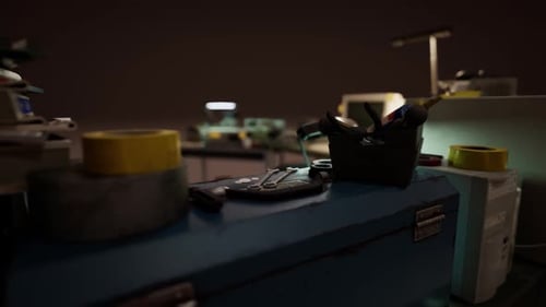 Computadora retro vintage y otros dispositivos