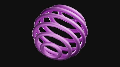 Purple Abstract Spiral Shape Seamless Loop Animation