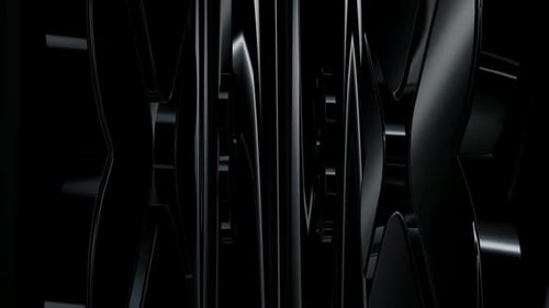 Abstract Dark Glossy Geometric Loop Background