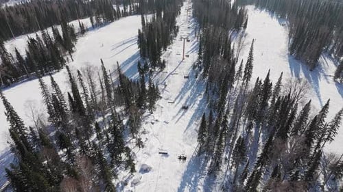 Aerial View Ski Resort Snowy Retreat Winter's Playground Ski Resort Heart Winter Sports Snowy