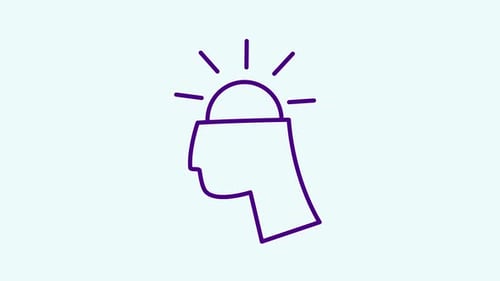 Animated Idea Reveal in Minimalist Flat Design