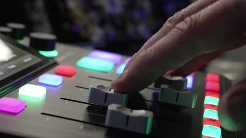 Adjusting Audio on Mixer Before Streaming Use Indoor light notches