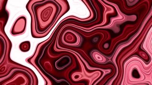 Red Metallic Fluid Background Video