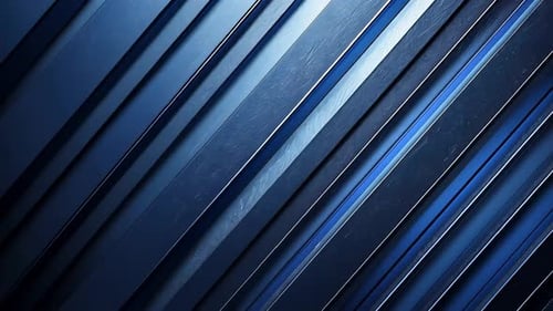 Diagonal blue metallic stripes