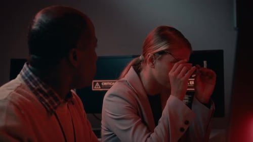 Employees Respond to Critical Error in Dark Office