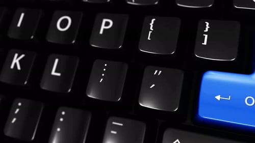 Open Source Moving Motion On Computer Keyboard Button