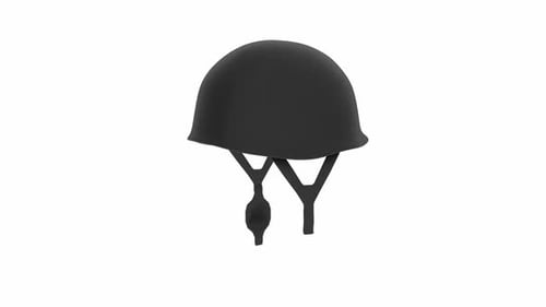Casque de sécurité noir à bretelles réglables