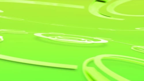 Clean Futuristic Circles Light Green Background