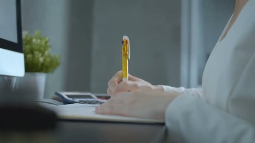 Accountant Working In Office