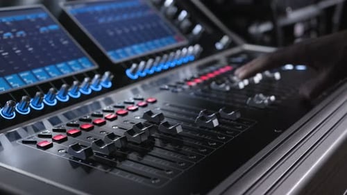 Electric Machine on Table for Working of Sound Designer or Club Dj