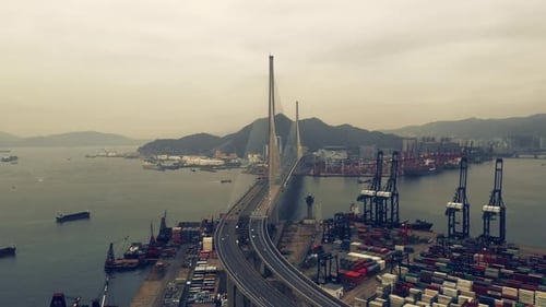 4k drone footage of a city along the coast