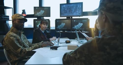 Florida USA 2022020 View Over Shoulder of Caucasian Blonde Woman on Table with Man and Women in