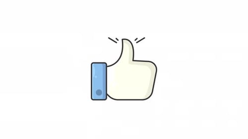 Animated Thumbs Up Icon For Social Media