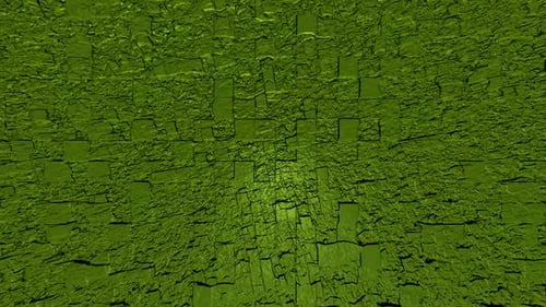 Abstract Green Moving Squares Textured Background Loop