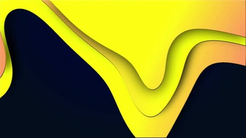 Yellow gradient Shape Motion Animation On black background, Liquid Gradient Shape Animation, Abstrac