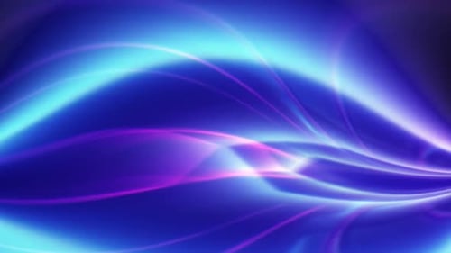 Vibrant Abstract Blue and Purple Neon Light Streaks Background