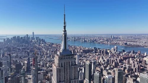 Empire State Building At Manhattan In New York United States.