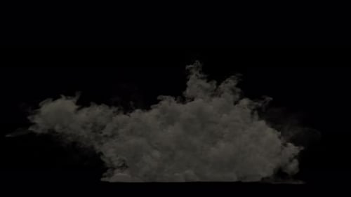Explodierender Staub und Feuer auf transparentem Hintergrund