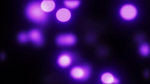 Animated Purple Bokeh Lights Background Overlay