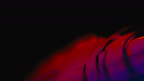 Abstract Colorful Paint Oil on the Surface of a Soap Bubble