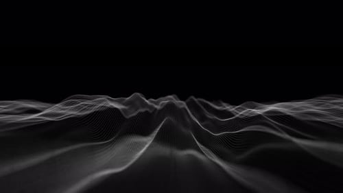 Audio Wavefrom Abstract Music Waves Oscillation Futuristic Sound Wave Visualization Synthetic Music