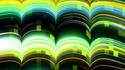 Abstract tech gradient wave background