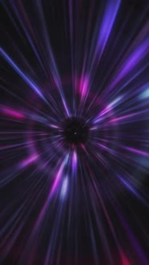 Vertical Video - Hyperspace Warp Speed Galaxy Stars Background