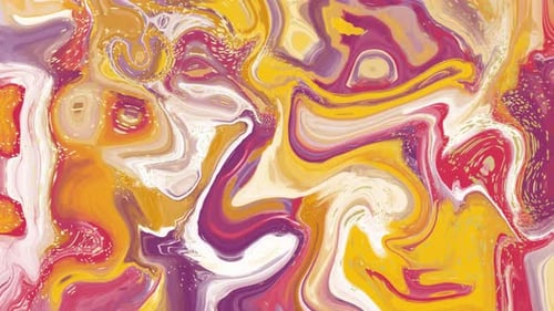 Dynamic Fluid Abstract Paint Swirl Motion Background