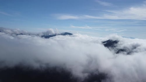 Beautiful Cloud Landscape Aerial View of the Clouds From Above