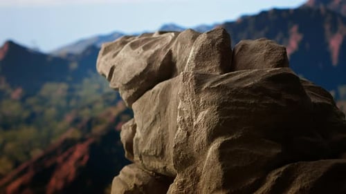 Stunning High Altitude Landscape Featuring Jagged Rock Formations