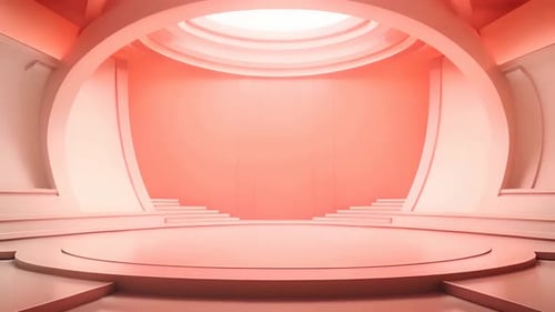 Modern 3D Virtual Studio Stage Environment Reveal