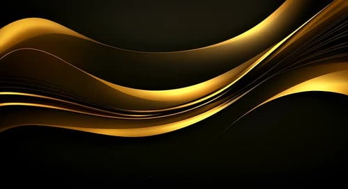 Black luxury corporate background with golden lines