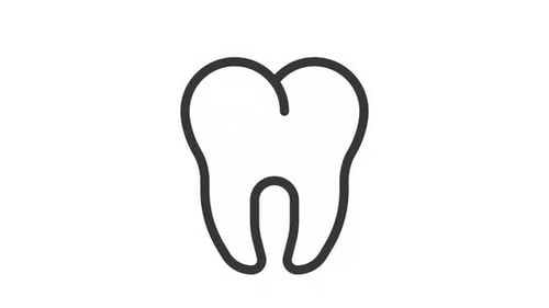 Animated Line Art Tooth Filling Medical Icon