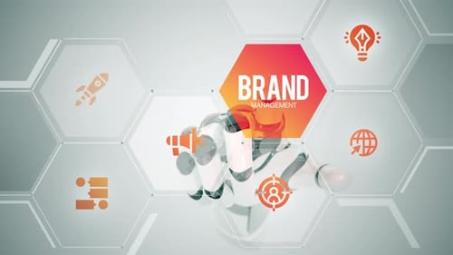 Brand Management touch screen animation