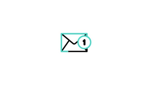 Animated Minimalist Email Notification Icon