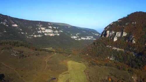 panorama of the mountains of peninsula