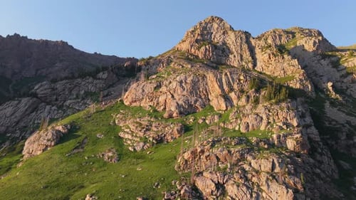 Aerial View of Scenic Mountain Landscape