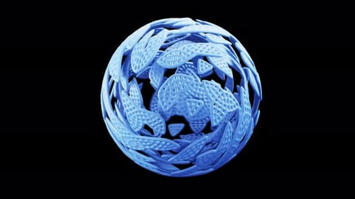 Abstract Rotating Ball On Alpha Loop