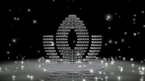 Metallic Geometric Truss Structure Logo Reveal Animation