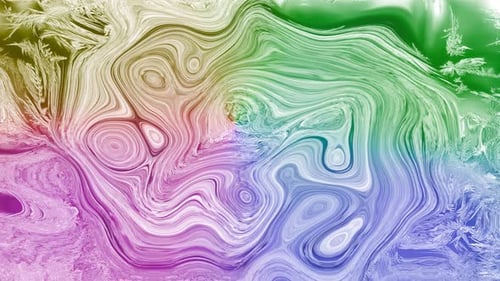 Colorful Water shiny marble liquid waves animation. 248