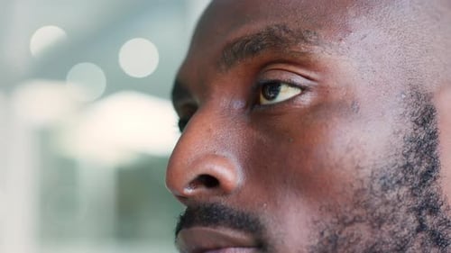 Close-Up of a Stylish Man with Beard